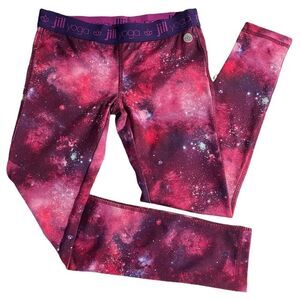 JILL Yoga Girls Pink Stars Solar System Leggings Size 6